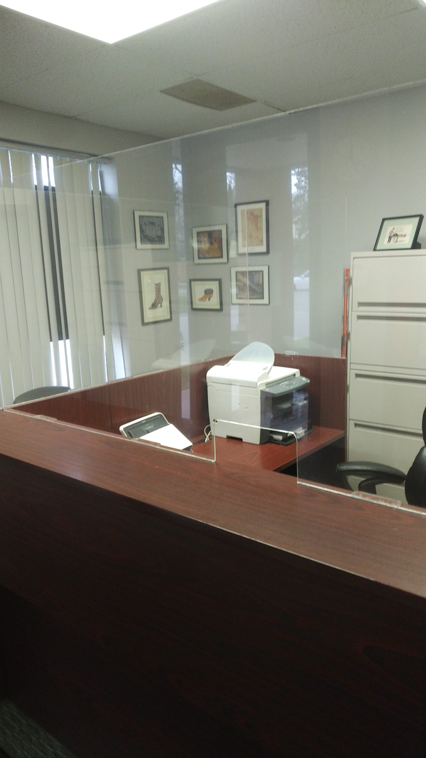 Front office screen