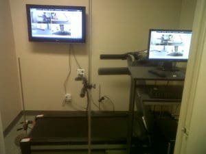 Side view of video gait analysis room at Whitby Family Footcare
