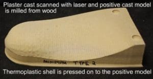 MDF positive of foot