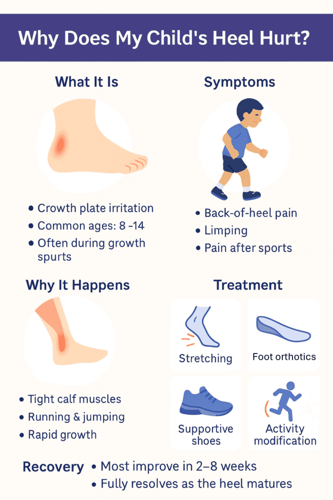 Posterior heel pain in kids